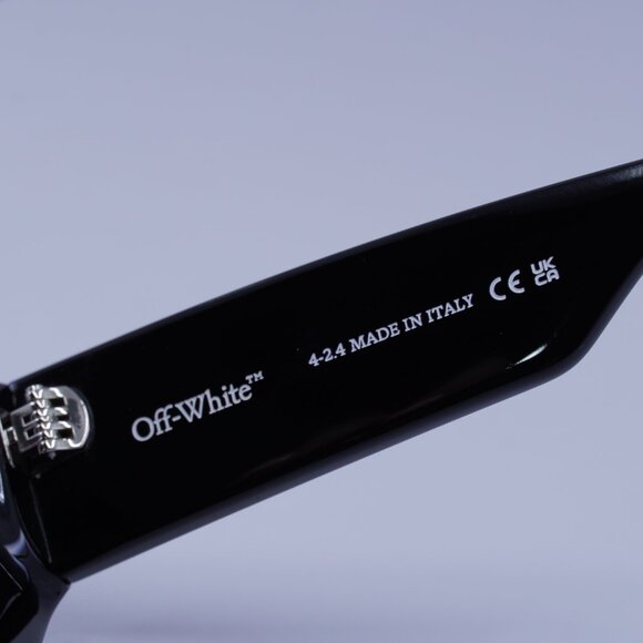 Off-White OERI147 BELLEVILLE 1030 Sunglasses Black Cat Eye Frame, Pink Lenses - Picture 7 of 9